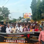 ప్రిన్సిపాల్ దారుణ హత్యను నిరసిస్తూ షాద్‌నగర్‌లో భారీ క్యాండిల్ ర్యాలీ