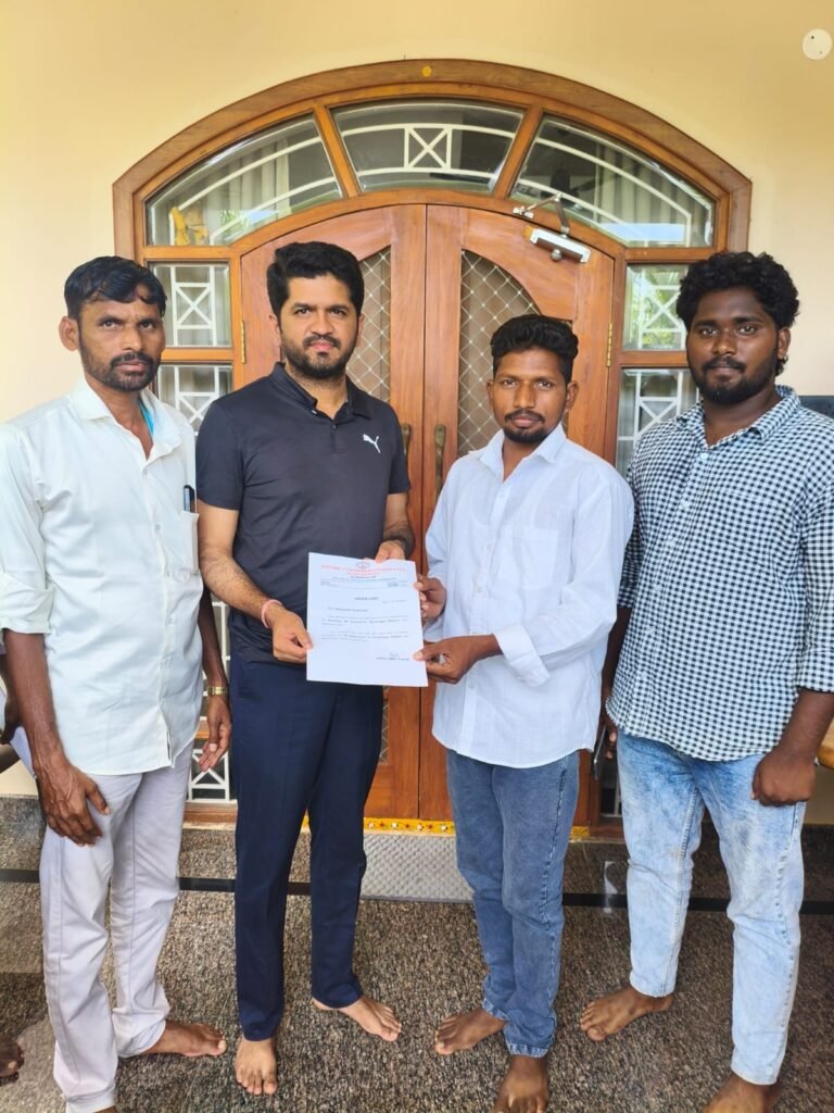 టీపీసీసీ ఎస్సీ డిపార్ట్‌మెంట్ జిల్లా కార్యదర్శిగా అకినపల్లి వెంకటేష్ నియామకం